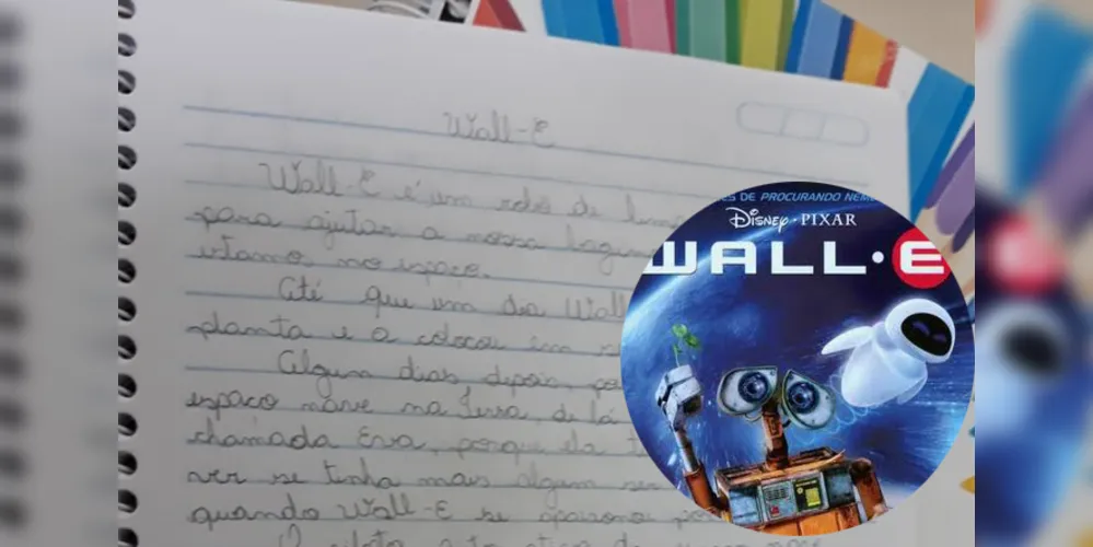 Imagem ilustrativa da imagem Quinto ano de PG produz resenha de ‘Wall-E’