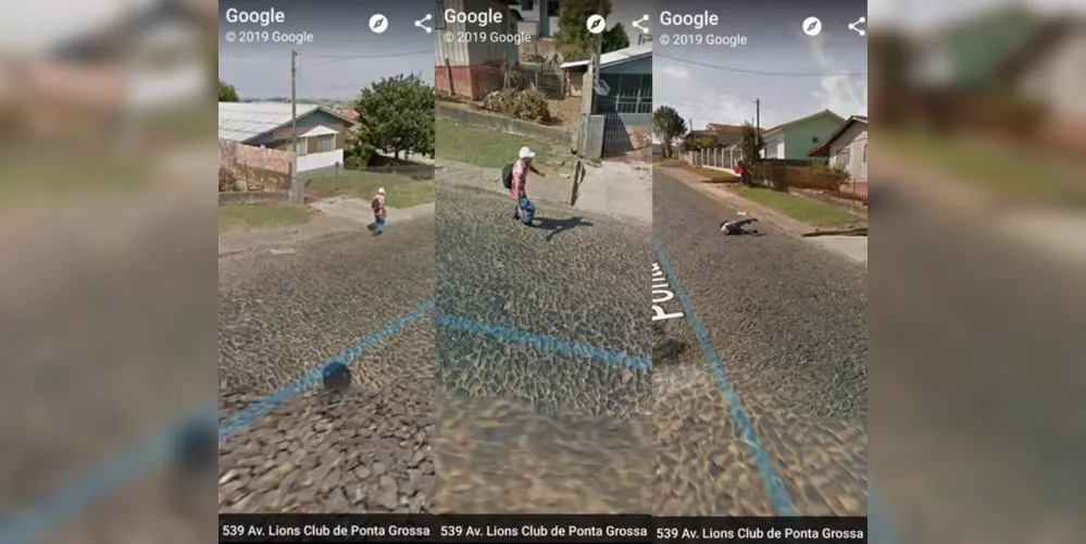 As imagens de satélite estão disponíveis na plataforma do Google Street View