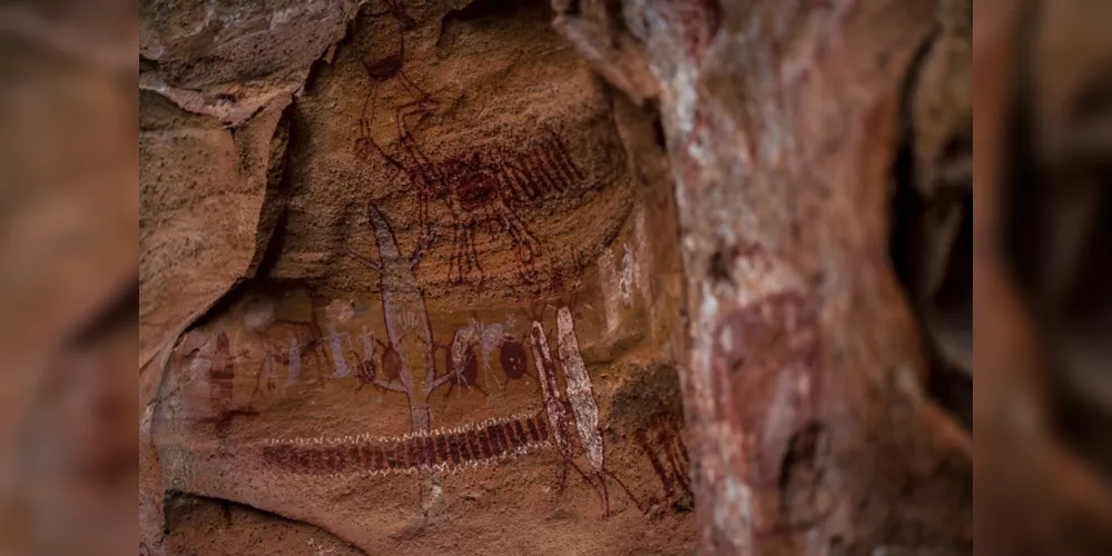 As pinturas rupestres são a principal atração do Parque Nacional Serra da Capivara
