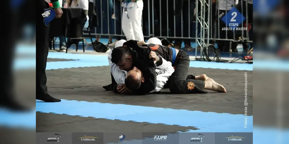 Antônio Sousa Junior participou da segunda etapa do Campeonato Paranaense de Jiu-jitsu.