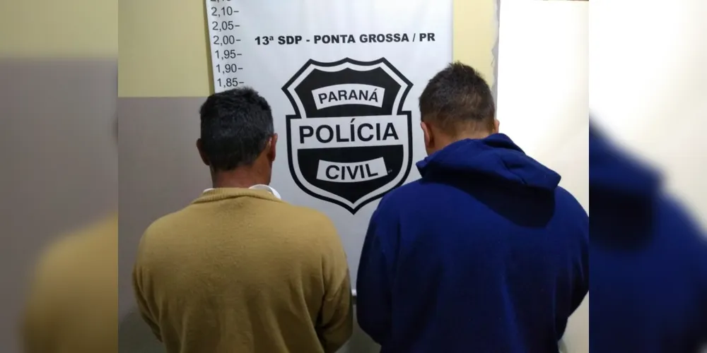 Os dois homens são suspeitos do cometimento de três crimes violentos em Ponta Grossa