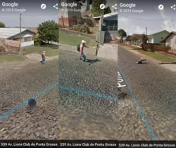 As imagens de satélite estão disponíveis na plataforma do Google Street View