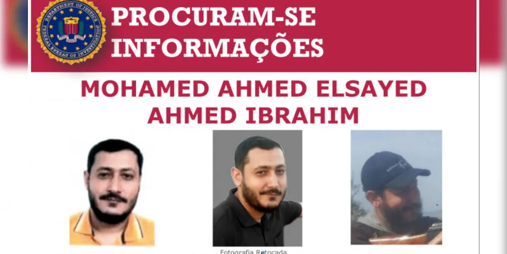 De acordo com o FBI, Ahmed Ibrahim deve ser considerado "perigoso"
