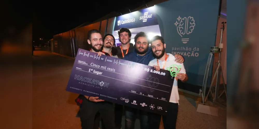 Equipe vencedora do Hackathon Agroleite levou prêmio em dinheiro