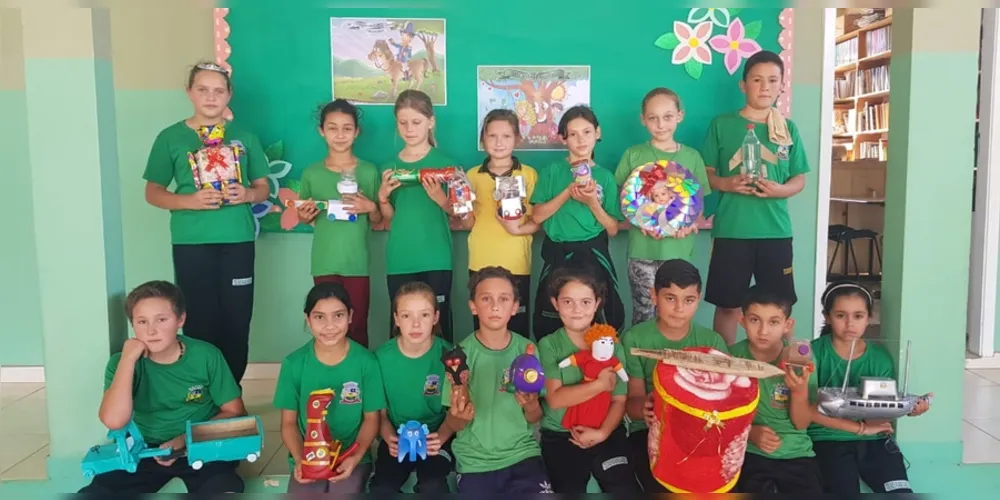 Imagem ilustrativa da imagem Recicláveis trazem benefícios à Escola São Sebastião