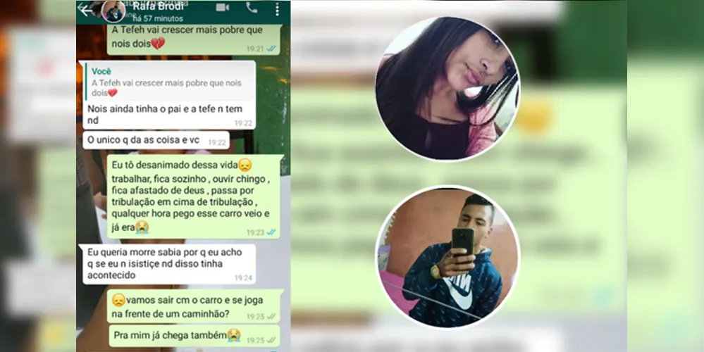 Mensagens encontradas no celular de Rafael Teles reforçam os indícios de que ele e a irmã Gabriela Sabater propuseram um pacto pela morte