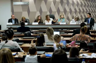 A relatora do PLS 490/2017, senadora Soraya Thronicke (PSL-MS) presidiu a audiência pública que debateu o homeschooling