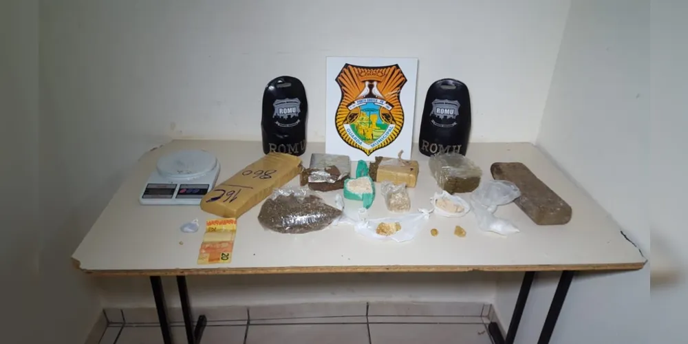 Suspeito de vender a droga foi preso em flagrante pela Guarda Municipal no Contorno