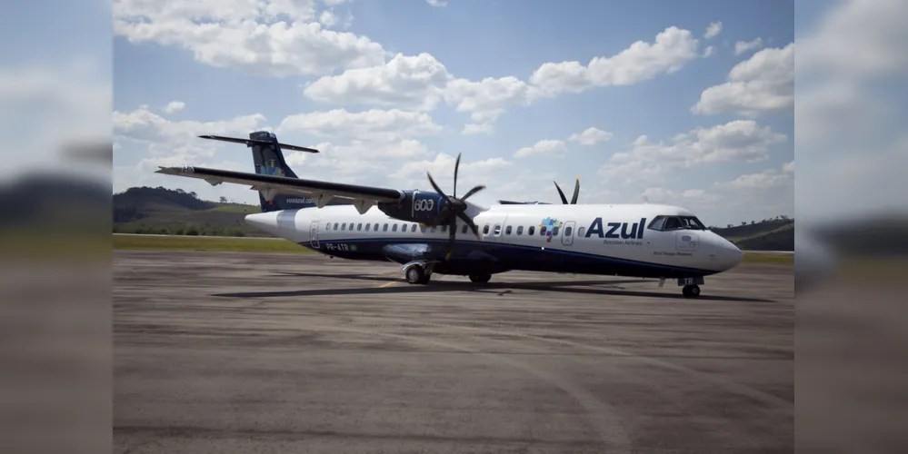 Os voos entre Guarapuava e Campinas serão operados pelo ATR 72-600 da Azul