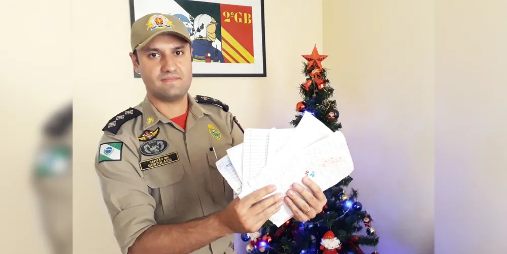 Imagem ilustrativa da imagem Bombeiros de PG recebem centenas de cartinhas de Natal