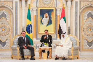 Presidente se encontra com xeique Mohamed bin Zayed Al Nahyan, Príncipe Herdeiro de Abu Dhabi