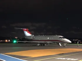 Aeronave pousou em Ponta Grossa na noite de sábado