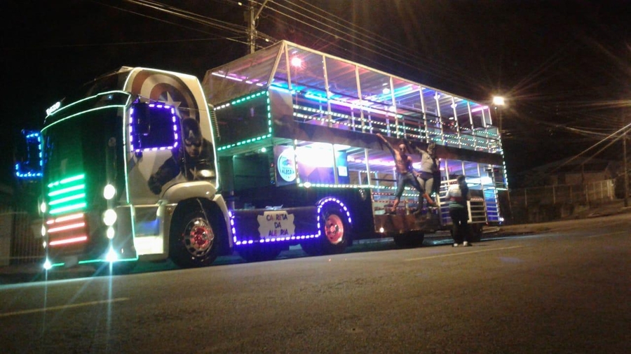 Nesta terça-feira (10), Trenzinho do Noel e Carreta da Alegria iniciam  passeios em Guarapuava