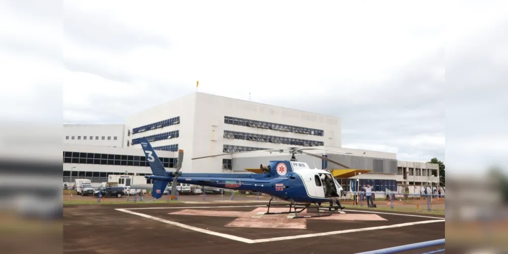  A criança foi transferida em estado grave pela equipe Aeromédica do SAMU - Campos Gerais.