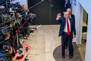 Donald Trump está em Davos, na Suíça, onde participa do Fórum Econômico Mundial