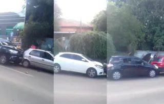 A foto é uma adaptação de um vídeo feito por um motorista que passava pelo local.