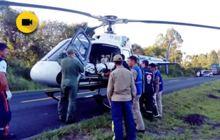 Imagem ilustrativa da imagem Helicóptero resgata vítima de grave colisão em PG