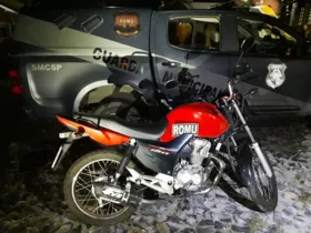 Moto foi encontrada com rapaz no estacionamento do Centro de Eventos neste domingo