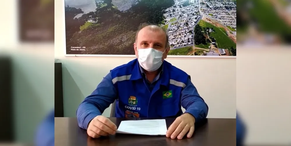 Prefeito Osmar Blum ressalta que a contaminação no município é comunitária