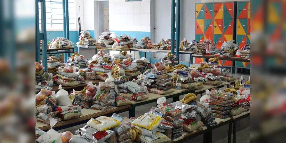 Até o momento já foram entregues 17,9 milhões de quilos de alimentos.
