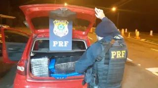 Grande quantia de drogas seria levada até Florianópolis, segundo o motorista