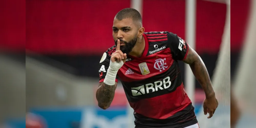 Gabriel Barbosa, aos 41 minutos da etapa final, garantiu a vitória do Flamengo em casa