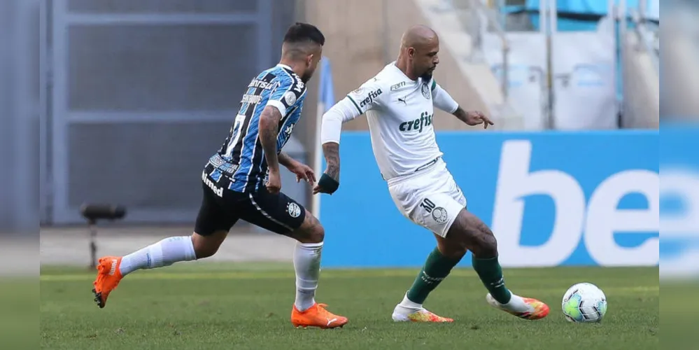 Raphael Veiga para o Verdão e Ferreira para os gaúchos fizeram os gols da partida
