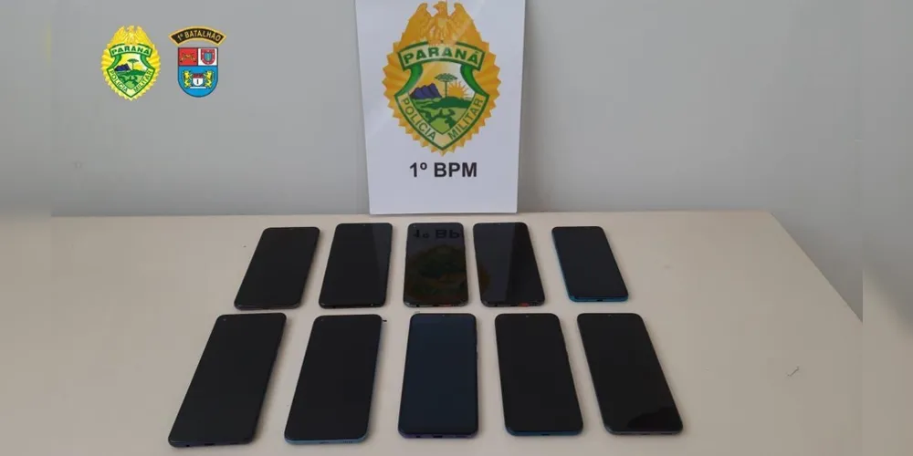Autor do furto já estava vendendo os celulares quando foi encontrado pela Polícia Militar