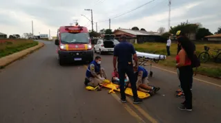 O ciclista de 15 anos teve várias escoriações pelo corpo, foi atendido pelo Siate e encaminhado ao Pronto Socorro