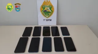 Autor do furto já estava vendendo os celulares quando foi encontrado pela Polícia Militar