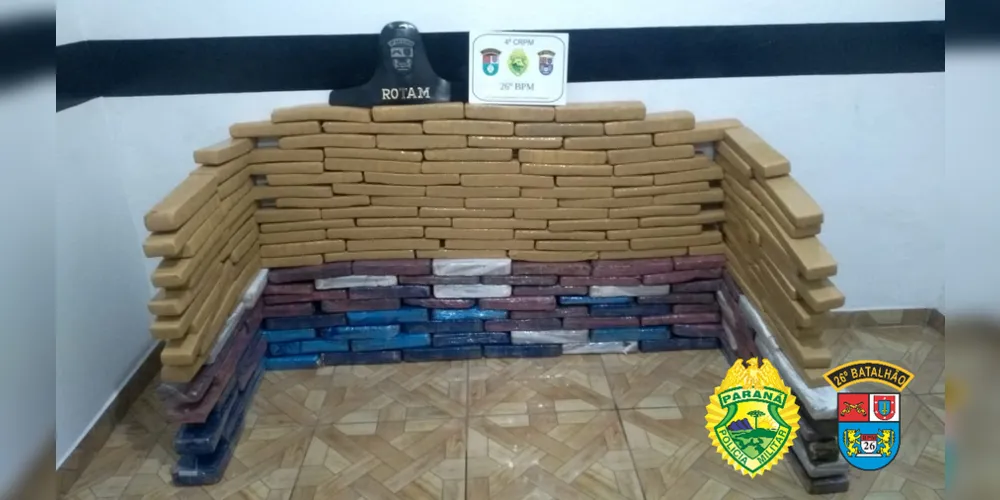 Ações da Polícia Militar em Tibagi e Cândido de Abreu evitou que quase meia tonelada de drogas chegasse às mãos de traficantes e usuários