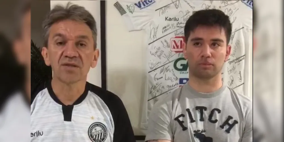 Joélcio e Guilherme Miranda gravaram vídeo acusando torcedores de agressão em bar da cidade