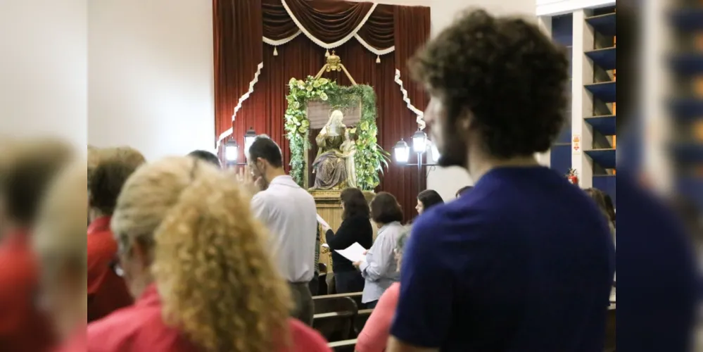 A imagem de Senhora Sant’Ana foi restaurada e entregue em junho aos paroquianos