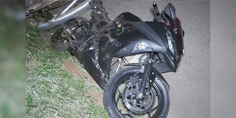 Motociclista ficou ferido no acidente e motorista fugiu sem prestar socorro