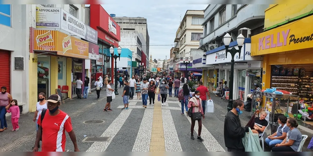 Ponta Grossa se destacou como uma das cidades que teve alta nas vendas no mês de setembro, na comparação com 2019