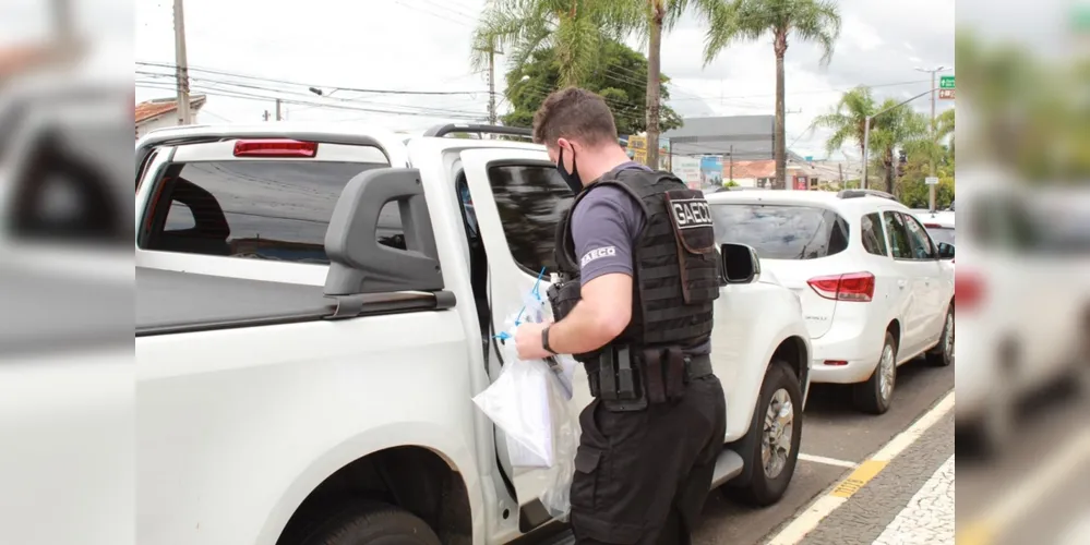 Materiais foram levados à sede do Gaeco para serem analisados pelos policiais durante a investigação