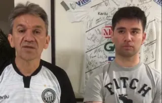 Joélcio e Guilherme Miranda gravaram vídeo acusando torcedores de agressão em bar da cidade