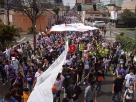 Milhares de jovens participaram da Marcha contra a Violência em 2019