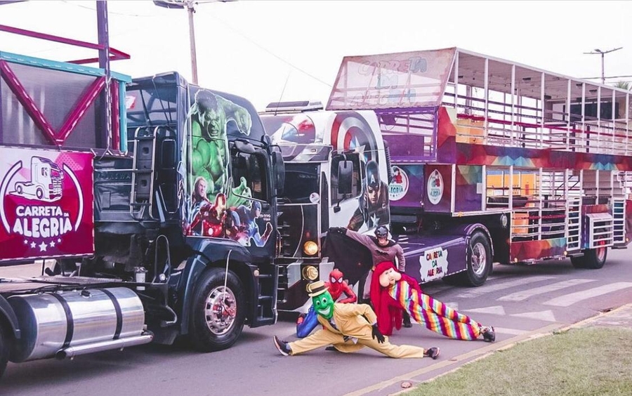 Carreta da Alegria é uma das atrações de fim de ano em PG