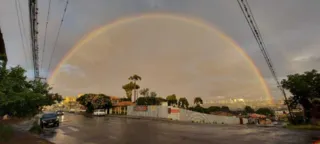 Imagem ilustrativa da imagem Repórter de aRede arrasa com foto de mega arco-íris