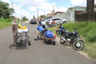 Imagem ilustrativa da imagem Acidente envolve duas motos no Jardim Carvalho