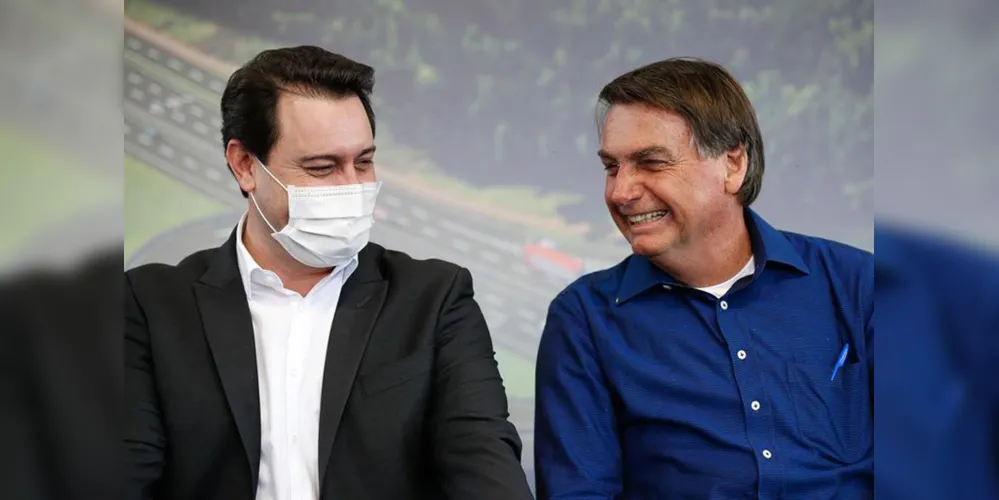 Ratinho Junior (PSD) e Jair Bolsonaro (sem partido).