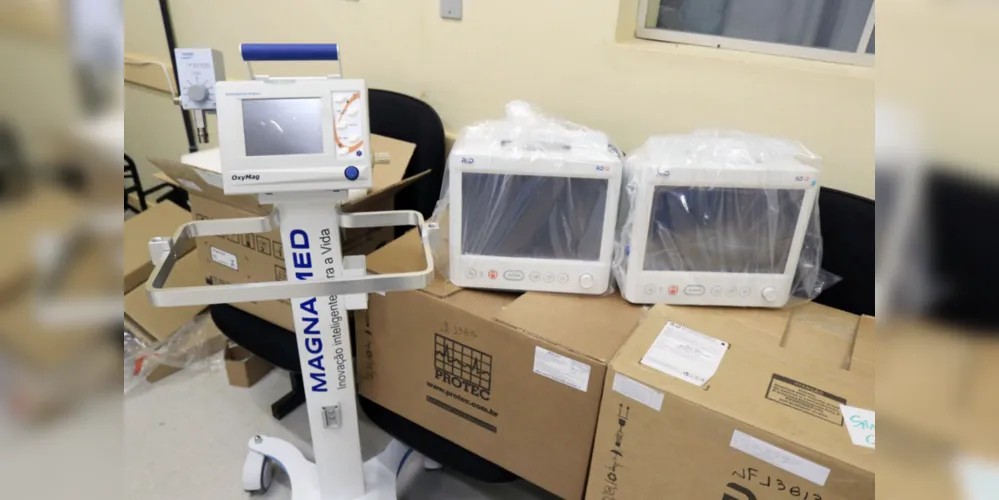 Hospital Luíza Borba Carneiro recebeu dois respiradores e um monitor multiparamétrico