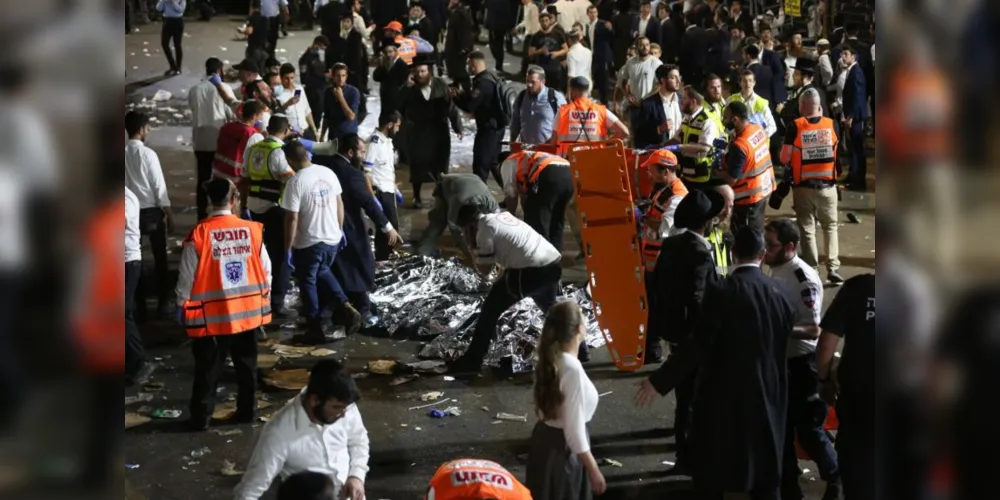 Governo israelense confirmou até o momento 44 mortos e mais de 150 feridos no acidente