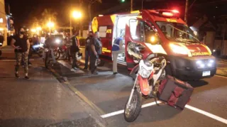 Acidente foi registrado na noite de quinta-feira entre as ruas Francisco Burzio e Francisco Ribas