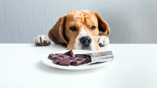 O consumo de chocolate por cães não é recomendado por profissionais veterinários.