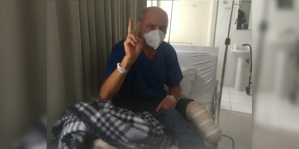Miroslau Polan Kubisty, de 51 anos, teve a perna amputada