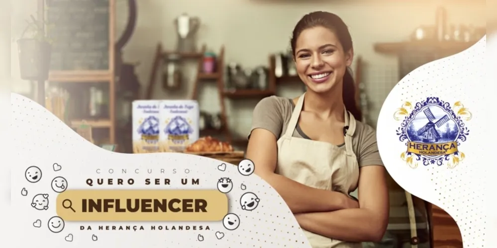 O concurso é de influencers da gastronomia. A campanha irá premiar três nomes para representar a marca em ações nas redes sociais
