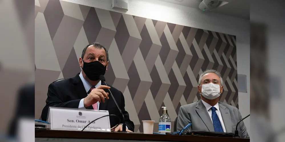 Omar Aziz é presidente e Renan Calheiros, relator da CPI da Pandemia