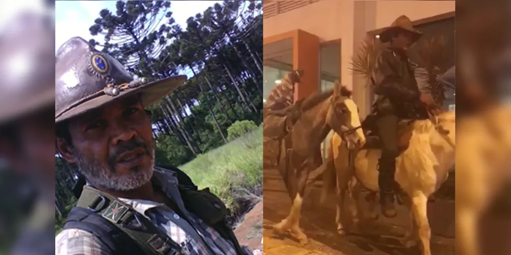 Luiz Manoel Ribas ficou conhecido por passear à cavalo pelas ruas da cidade junto do seu cachorro. Ele está em estado grave no hospital